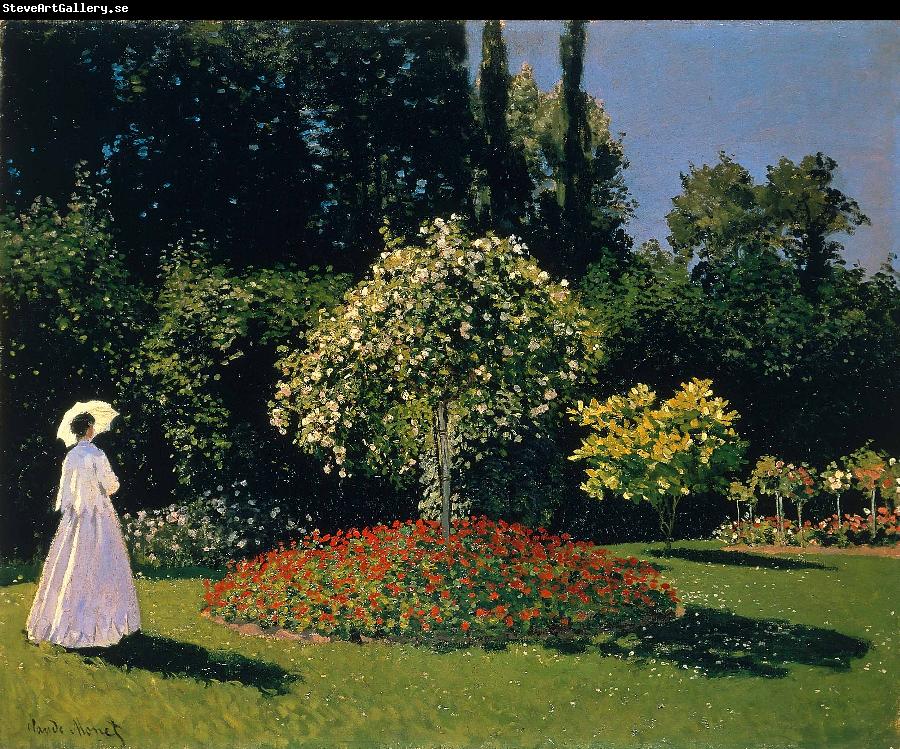 Claude Monet Jeanne Marguerite Lecadre in the Garden Sainte Adresse